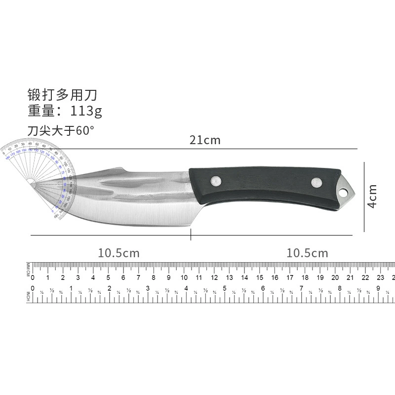 Handheld case reusable, sharp pocket knife for camping stainless steel, custom-made