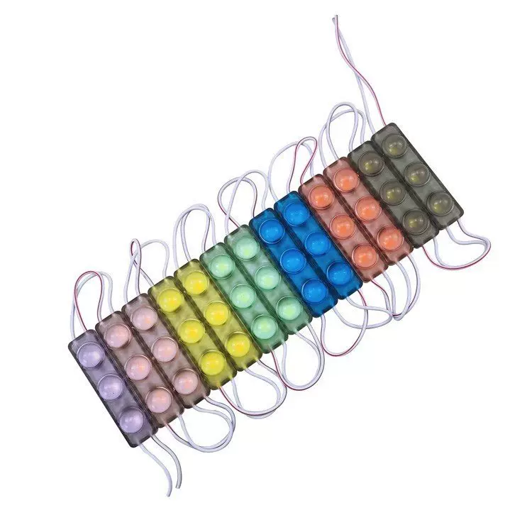迷你3灯广告招牌灯箱标识发光字12V 2835LED注塑带透镜模组小尺寸
