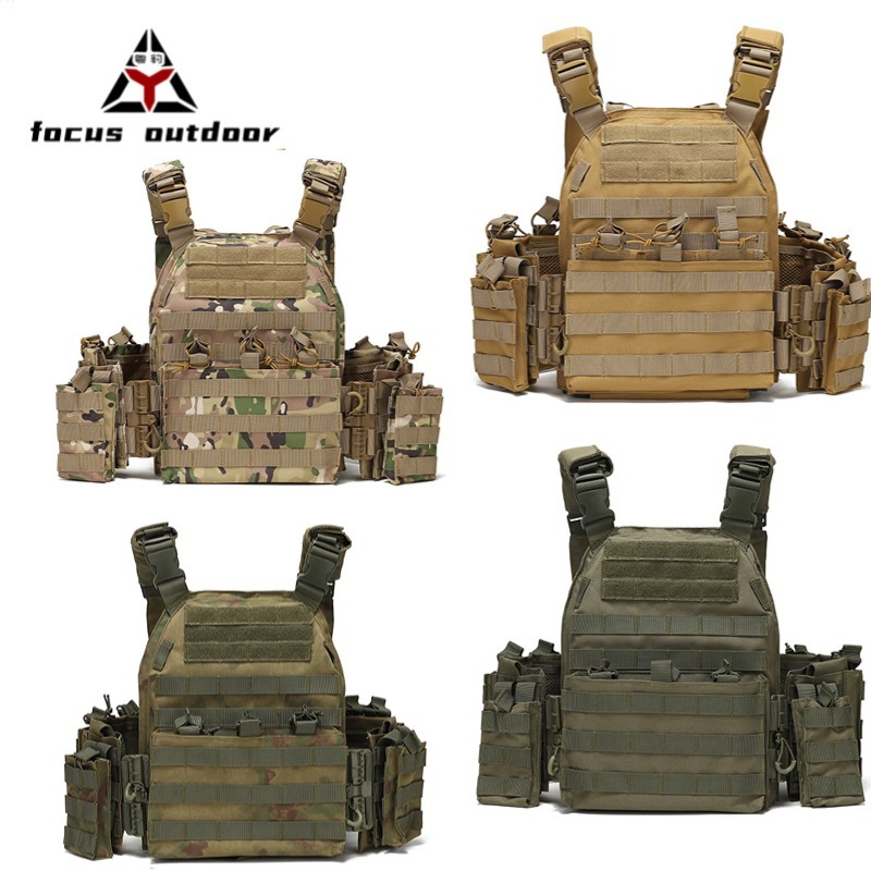 Camuflaje táctico multifuncional chaleco de protección deportiva de desmontaje rápido chaleco al por mayor