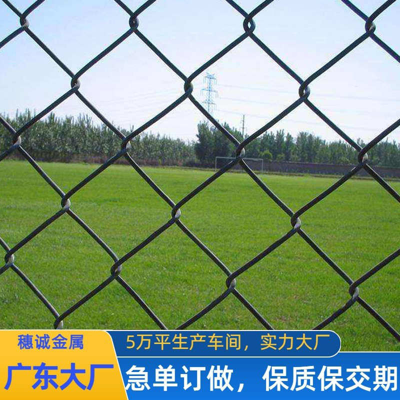 广东厂家勾花网球场护栏学校足球操场菱形网椰子种植园圈地围栏网