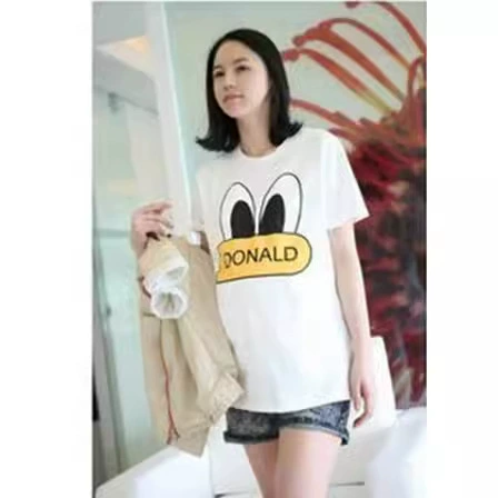 Одежда для беременных женщин летний свитер большие уши кролика T рукав короткий рукав