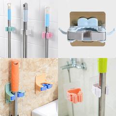 Punch-free mop holder, creative no-mark bathroom mop hook, mopping stick holder, broom stand, mop clip