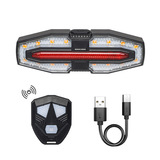 Беспроводная обращение в задние фонари, чтобы повернуть тип C быстро зарядка сильный свет.