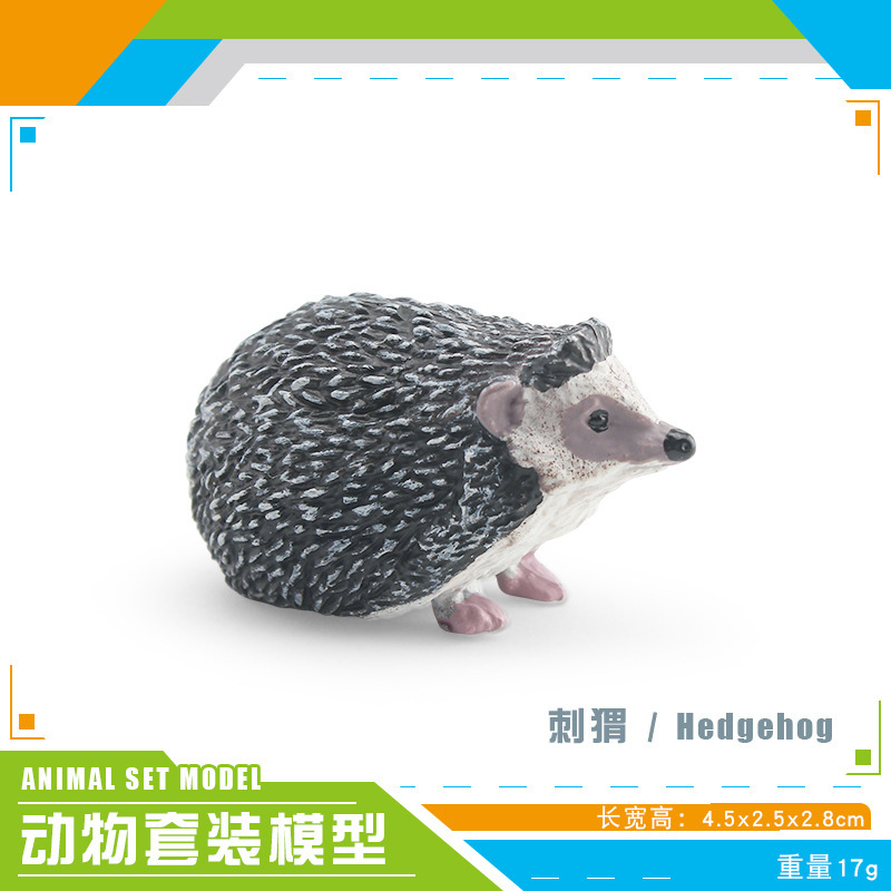 Transfronteriza simulación bosque mamíferos erizo modelo Thorn Grupo erizo ratón robando melón tejón estática escritorio decoración adornos