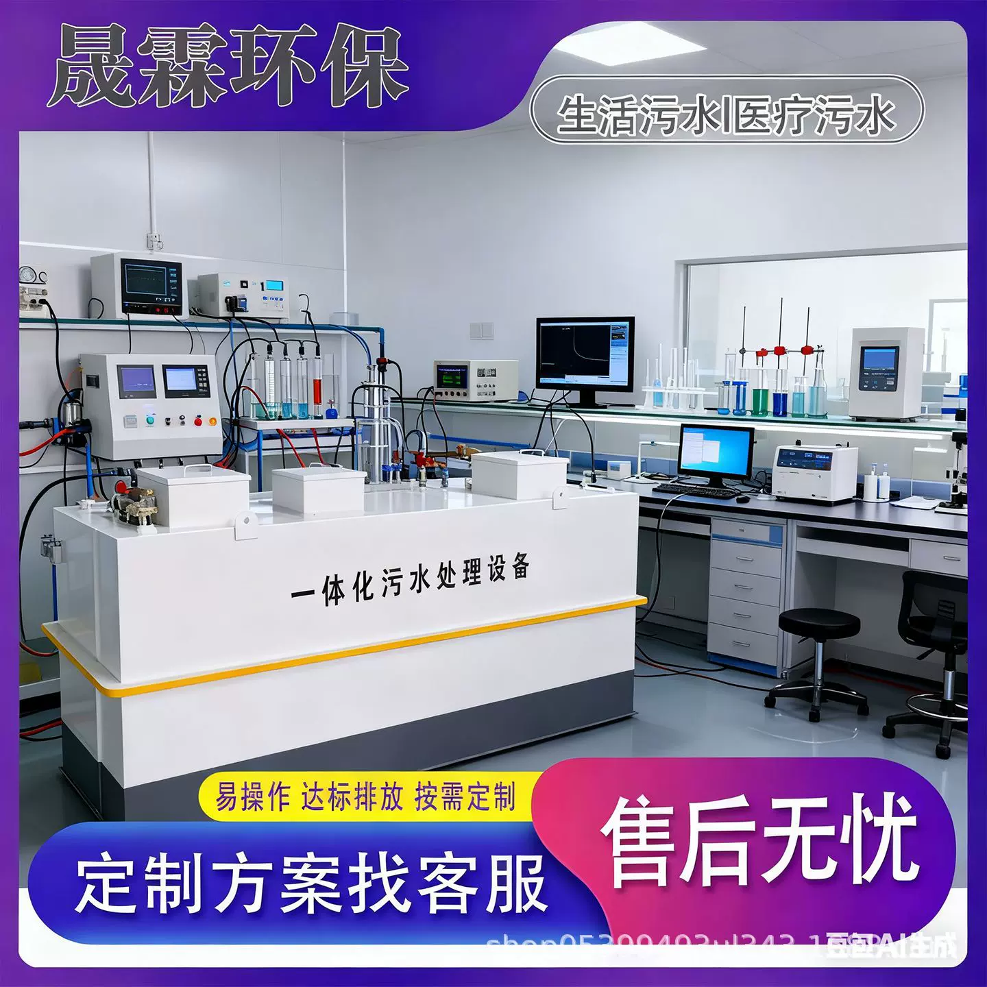 一体化污水处理超滤设备生活污水医院工厂养殖场食品厂污水处理