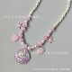 Cartoon Fresh Children's Pearl Mermaid Large Shell Oil Dropping Starfish Pendant Baby Princess Sweater Chain Necklace Jewelry