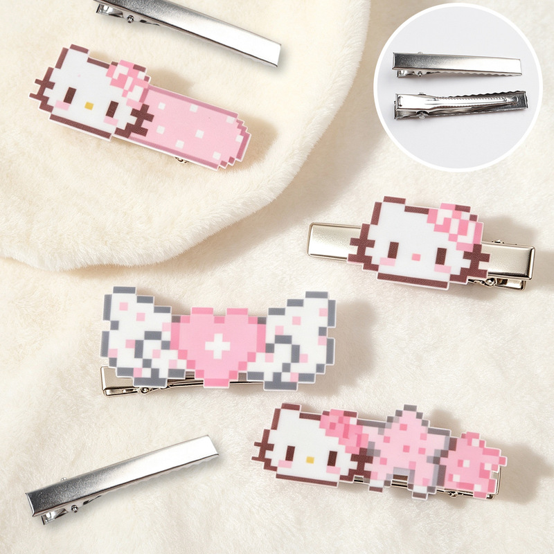 Pindou square clips, plain duckbill clips, DIY hair clips, multi-specification duckbill clips, accessory materials, ins side clips, bangs clips Pindou square clips, plain duckbill clips, DIY hair clips, multi-specification duckbill clips, accessory materials, ins side clips, bangs clips