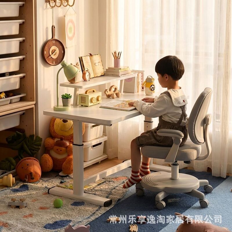 Hand Lift Table Computer Desk E-Sports Table Children's Study Table Desk Bedroom Home Desktop Writing Desk Computer Desk