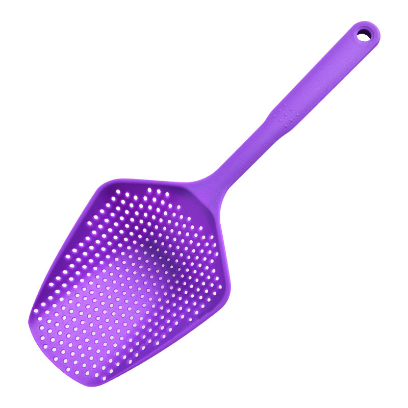 Cocina gran colador de agua PP gran colador de escurrir una pieza colador rejilla pala de hielo cuchara de alimentos resistente a altas temperaturas