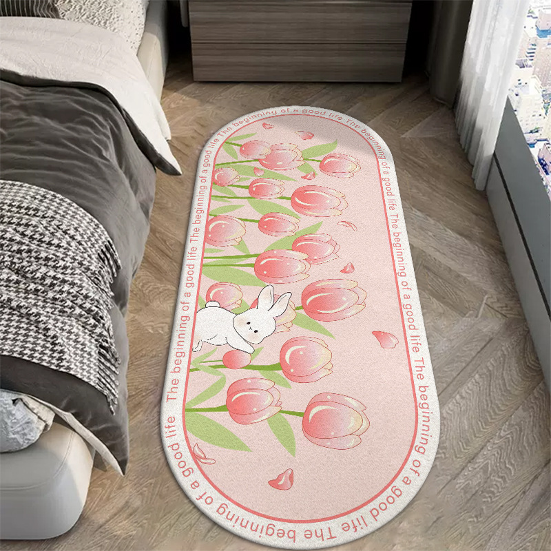 INS estilo alfombra de Cachemira dormitorio de dibujos animados a prueba de frío manta de noche caliente lindo balcón ventana panorámica resistente a las manchas manta antideslizante