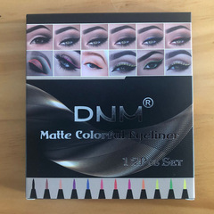 DNM Silver Eyeliner Pen 12-Color Set, Cross-Border Exclusive