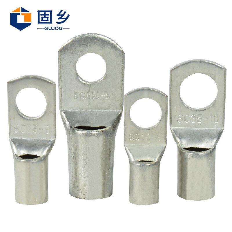 固乡【10只装】 SC窥口接线铜鼻子 接头 铜线耳 接线端子头 铜鼻