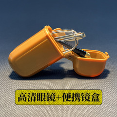 Old-fashioned reading glasses, crystal folding, suitable for men and middle-aged and elderly people, high-definition, small and portable, glass light, Amazon, one piece wholesale replacement