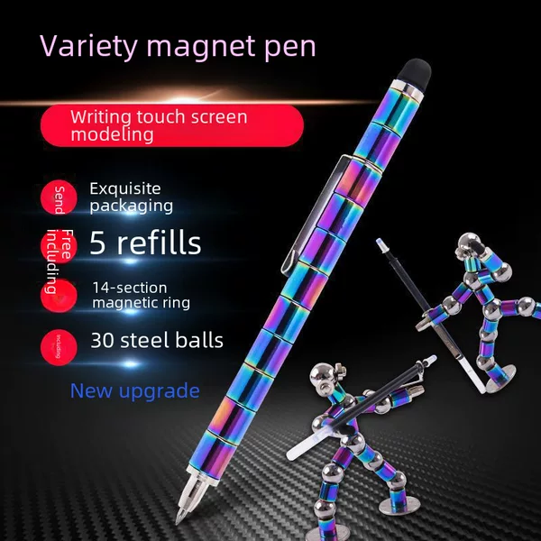 Amazon Explosions Magnetic Pen Creative Fun Pen Decompression Pen Metal Magnetic Magnet Water Pen Magnetic Pen