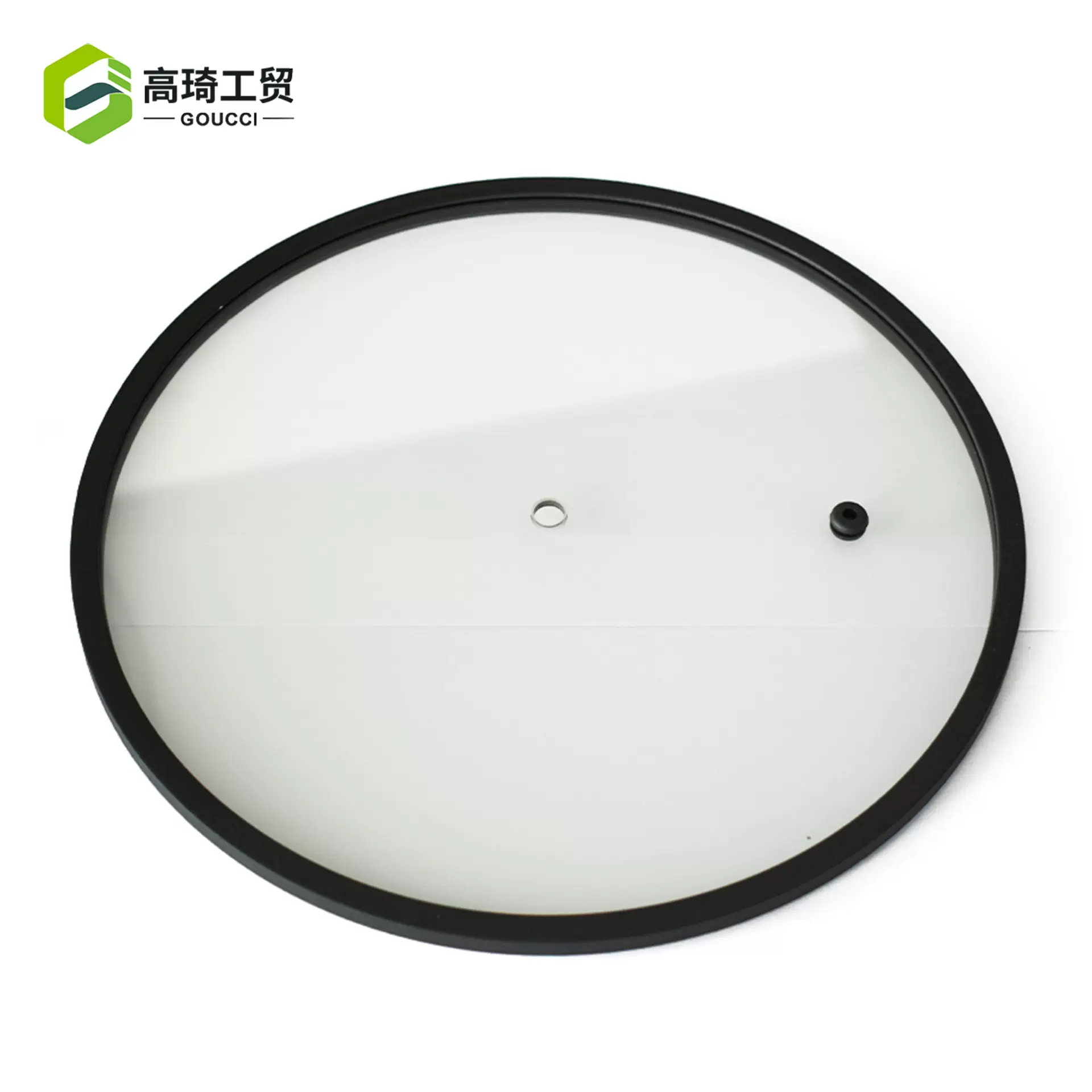 通用硅胶钢化玻璃锅盖子黑色窄边ZB锅盖lid