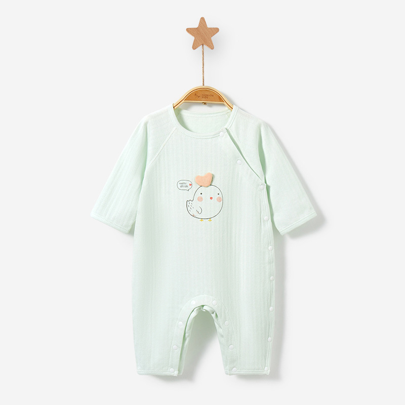 Bebé mono Primavera, otoño, invierno y verano bebé algodón fino otoño ropa de los hombres y las mujeres pijamas traje recién nacido Ropa