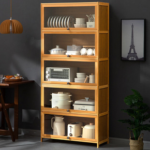 Household Kitchen Sideboard Cabinet Cabinet Side Cabinet Tea Cabinet Living Room Wall Storage Cabinet Multifunctional Tea Side Cabinet Cupboard