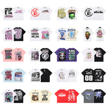 �羳��ʽ����HELLSTAR����֮��ӡ������T-shirt��ʿ�ֿ߽���T��Ů