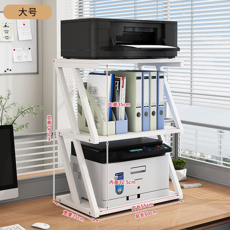 더블슬래시 3단보드 대형 화이트선반 + 화이트보드