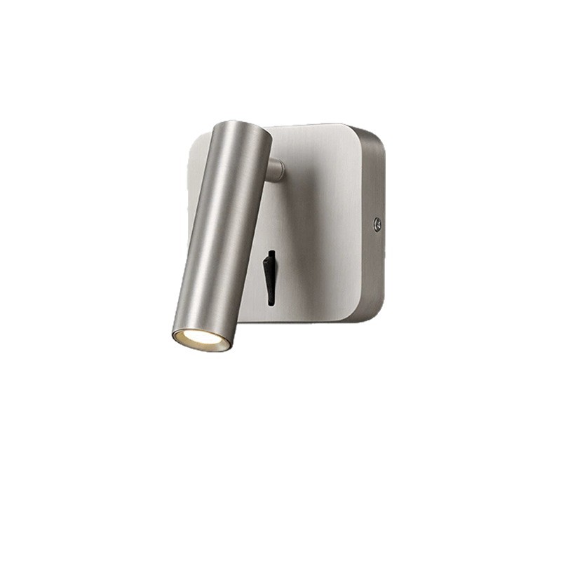 lámpara de protección de los ojos con lámpara de pared del dormitorio, lectura giratoria del dormitorio principal, lámpara de luz corta para leer libros, cama de conmutación