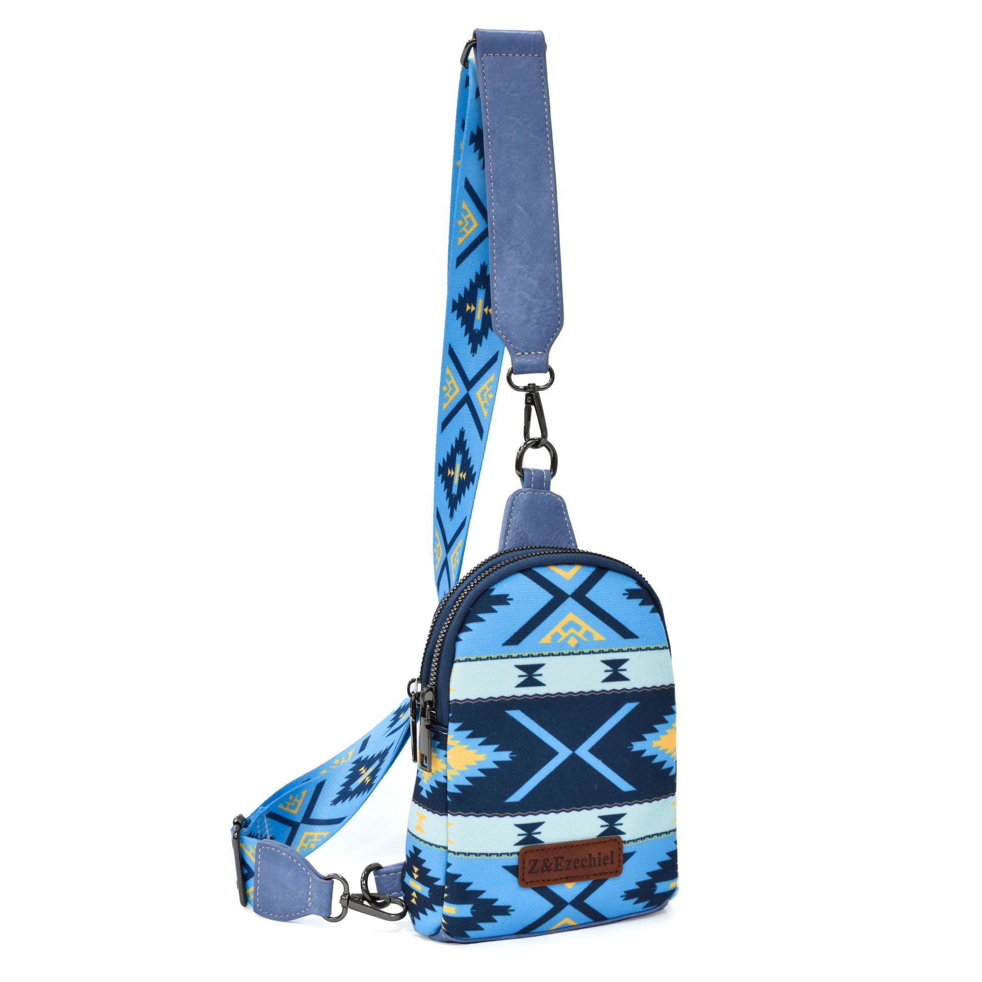 En stock transfronterizo Venta caliente bohemio estilo étnico europeo y americano retro cremallera bolsa de mensajero bolsa de pecho bolsa de cintura correa de hombro