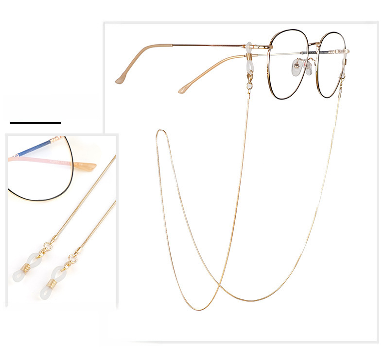 Metal Snake Eyeglass Chain - Black Gun