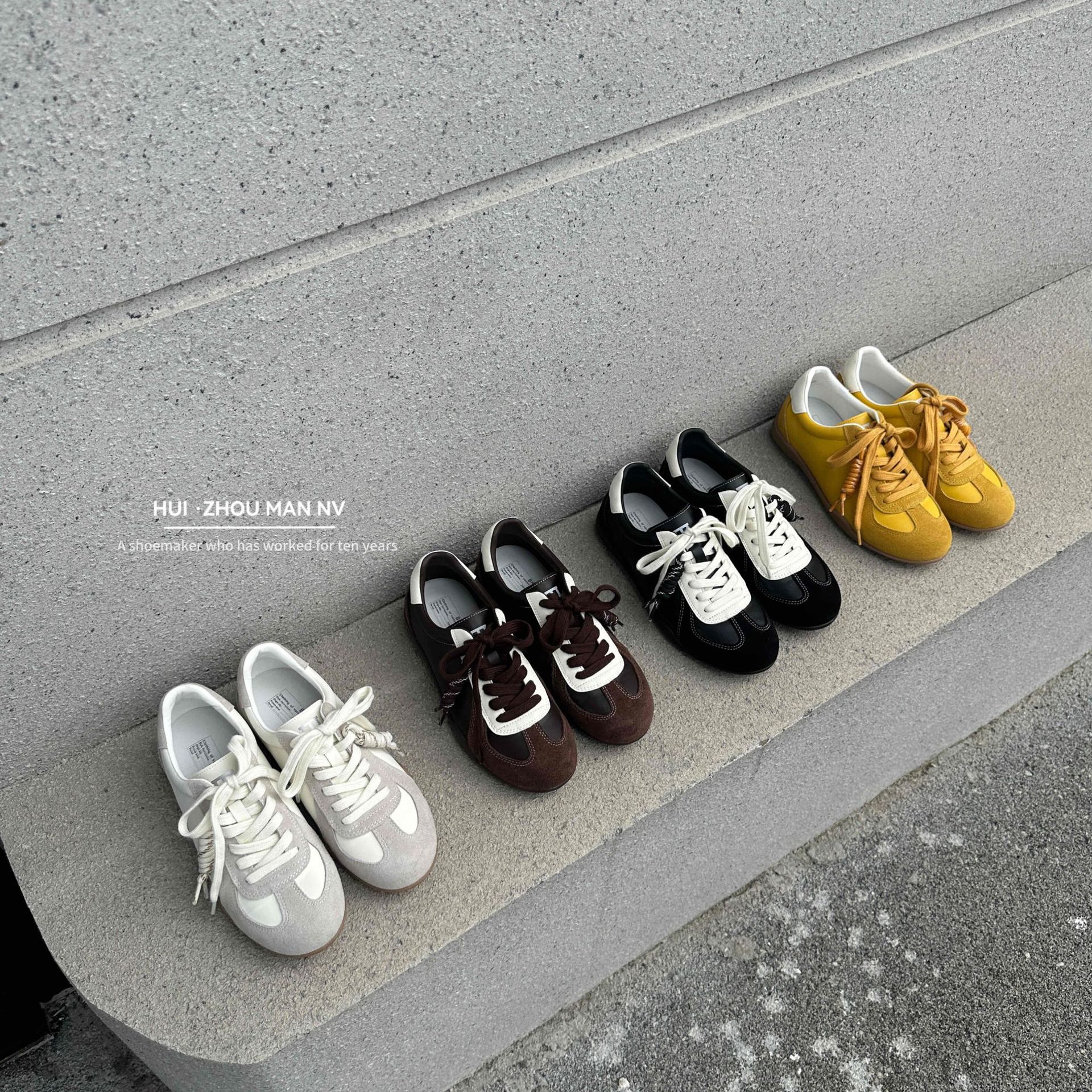 Retro GAT shoes with hidden heel