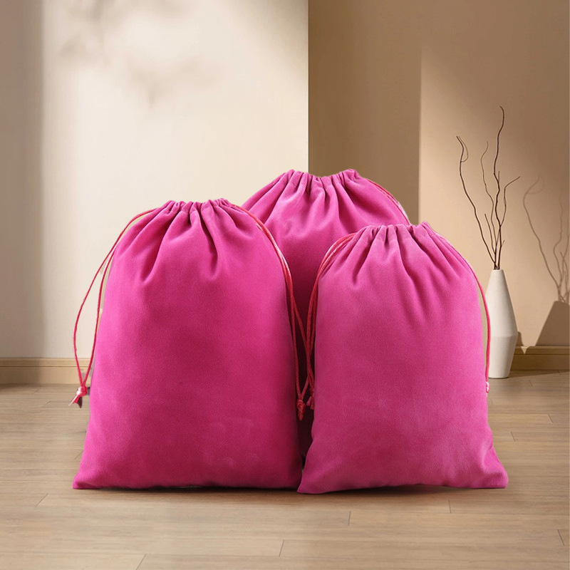Bolsa de terciopelo de boca de Shu Corea tira de la cuerda Corea del Sur joyas de regalo de color para recibir pequeñas bolsas de tela engrosadas bolsas de regalo de joyas