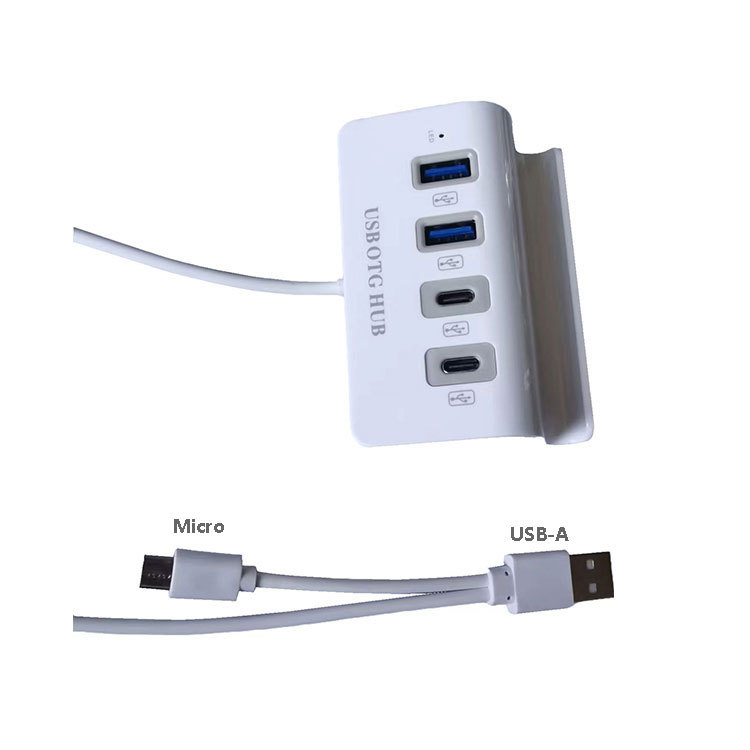 USB de uno a cuatro puertos de expansión Dock OTGHUB adaptador de interfaz múltiple Tipo C soporte de teléfono móvil divisor