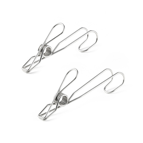 6 storage clips wholesale universal hanging stainless steel multifunctional clothes windproof clothes drying tie clip