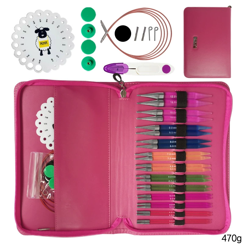 Лидер продаж, цветное кольцо, игла для свитера, вязальная игла, игла для шерсти, игла для шарфа, U-образная игла, съемная и удлиненная