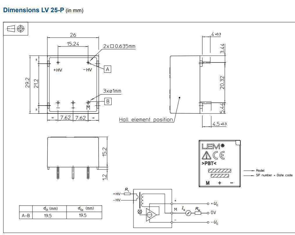 LV25-P/SP10 莱姆/LEM 电压传感器 25V 电压互感器 模块-阿里巴巴