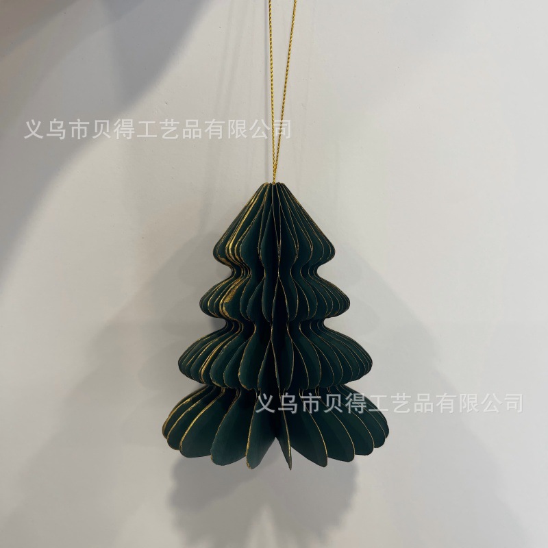 Decoraciones de Navidad, adornos de árbol de Navidad, colgantes de Navidad plegables, adornos de árbol de Navidad, árbol de mesa, árbol de Navidad