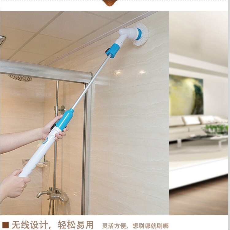 Factory retractable household automatic electric washing machine multifunctional cordless rechargeable cleaning brush mop