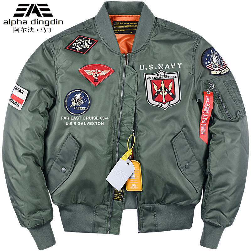 Pilot Cotton Jacket Winter Thickened Alpha Martin Topgun Vintage Air Force Jacket Cross Border for Men and Women Pilot Cotton Jacket Winter Thickened Alpha Martin Topgun Vintage Air Force Jacket Cross Border for Men and Women