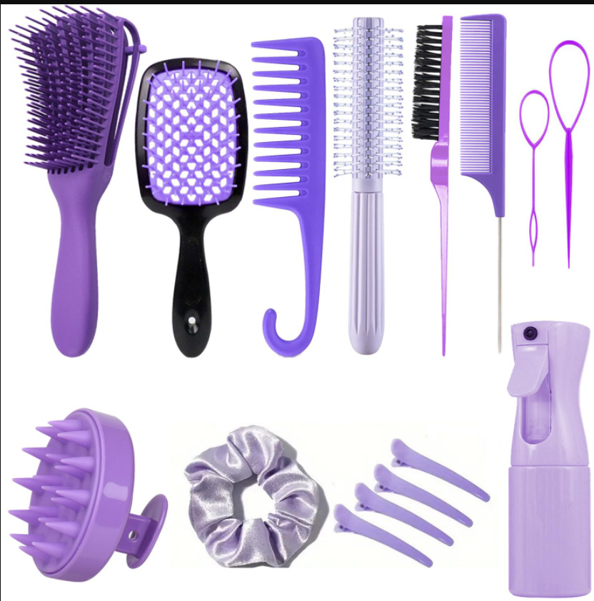 Brazo de cabello, tocado, arco, tocado, cepillo de lavado de cabello, botella de pulverización continua, peinado de cabello de cola, peinado de cabello hueco