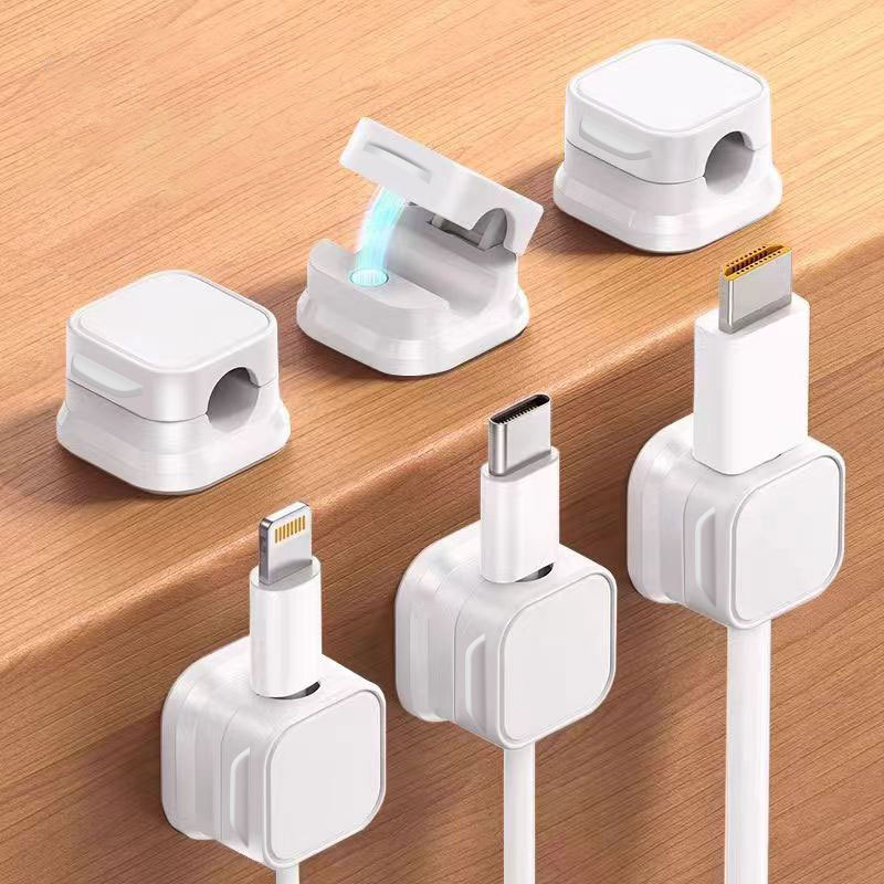 磁気ケーブルオーガナイザー壁掛けデスクトップ携帯電話充電ケーブルデータケーブルホルダーバックルケーブルオーガナイザーシームレスケーブルクリップ|undefined