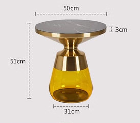 Yellow, black, glass, small