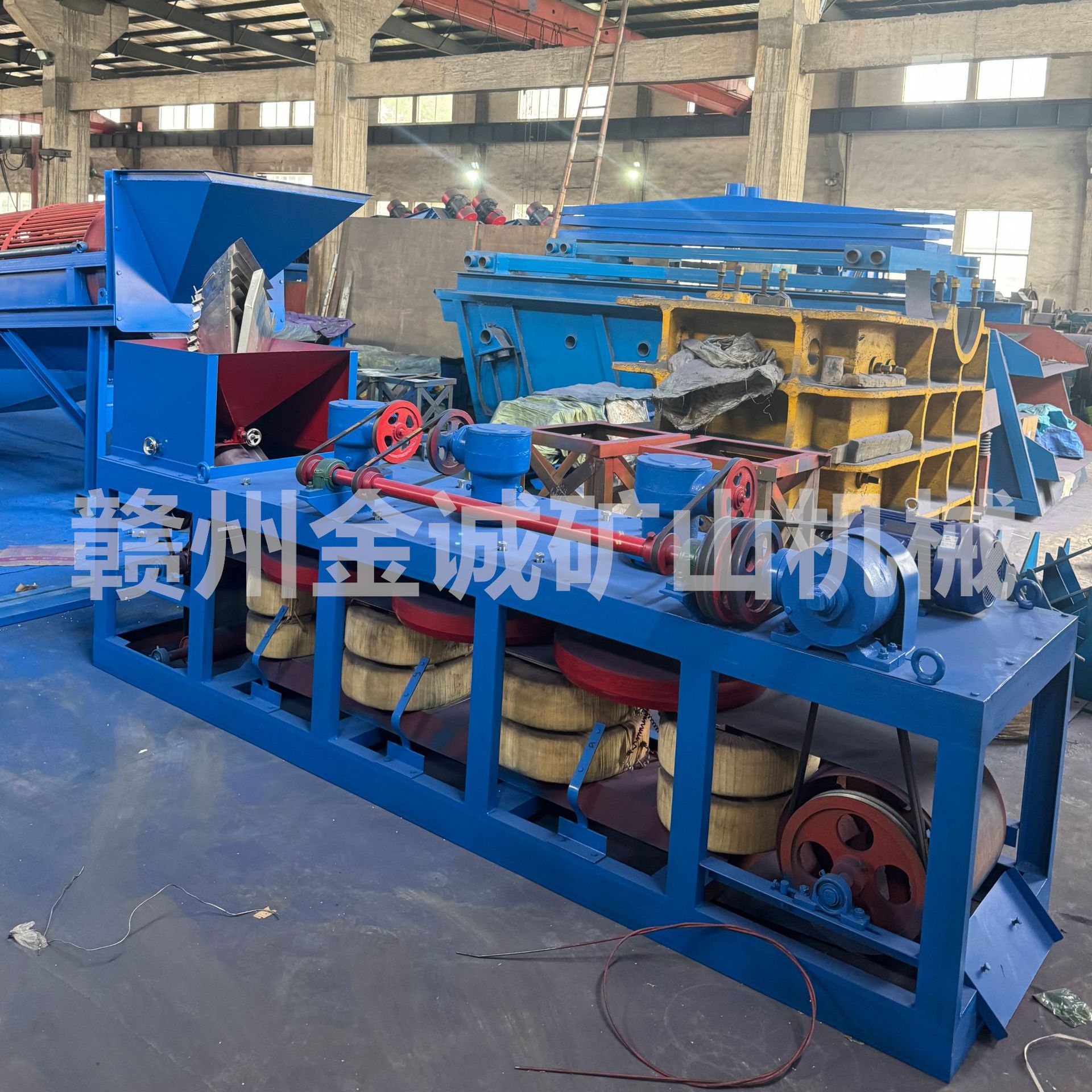 出口非洲干式三盘磁选机钨锡钛锆独居钽铌混合矿物分选提纯磁选机