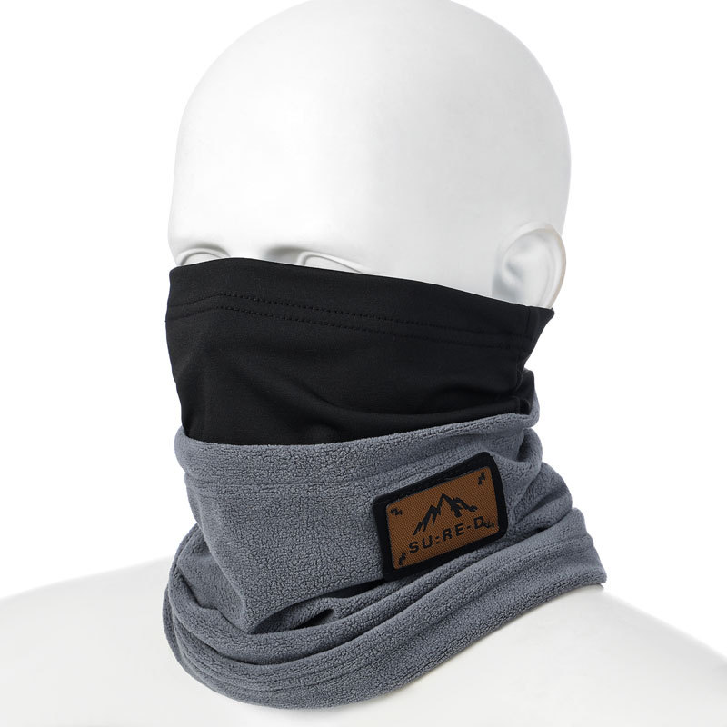 Otoño y invierno nuevo cuello de ciclismo para hombres y mujeres para llevar jinetes colgando orejas máscaras para proteger el cuello a prueba de viento y vello grueso babillo