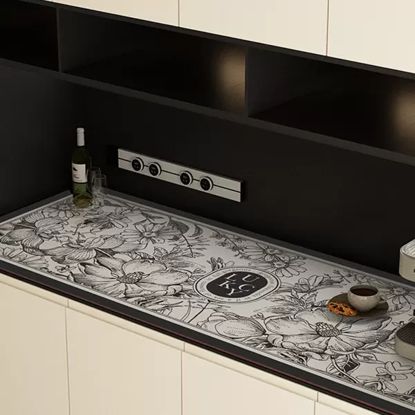 法式复古餐边柜桌垫电视柜台面保护垫鞋柜酒柜防滑桌布玄关垫子