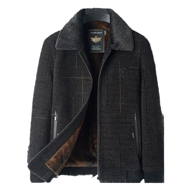 Demi-season warm jacket, for middle age