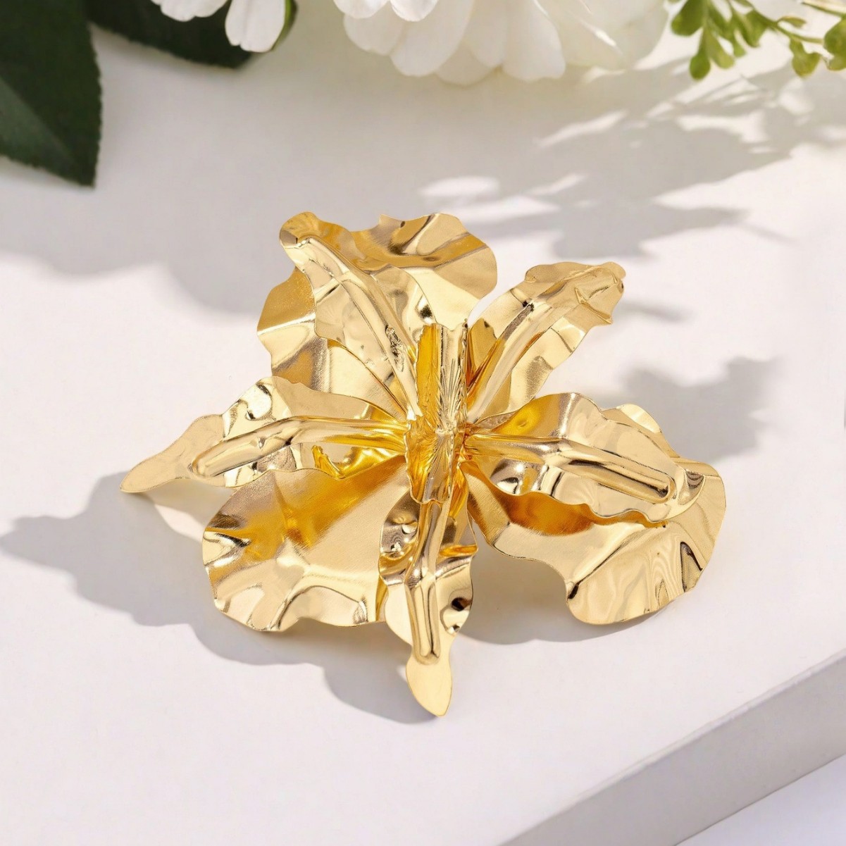 Elegante Und Einzigartige Dreidimensionale Blumenbrosche_voghion.com