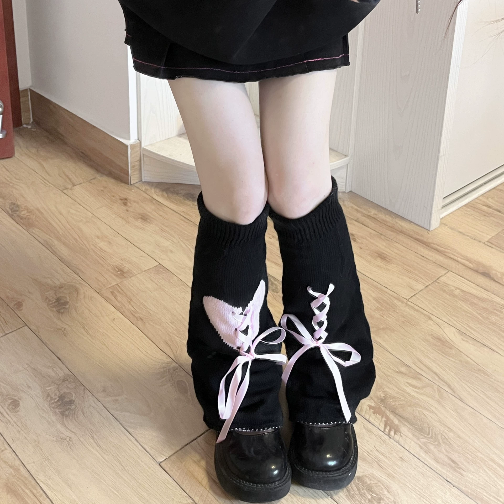 Голени-варежки (Millennium) Y2K Lolita Bow Lace Calf Socks Set, один размер