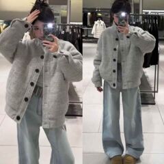 美式复古立领夹克外套女学生秋季新款设计感百搭休闲棒球服潮