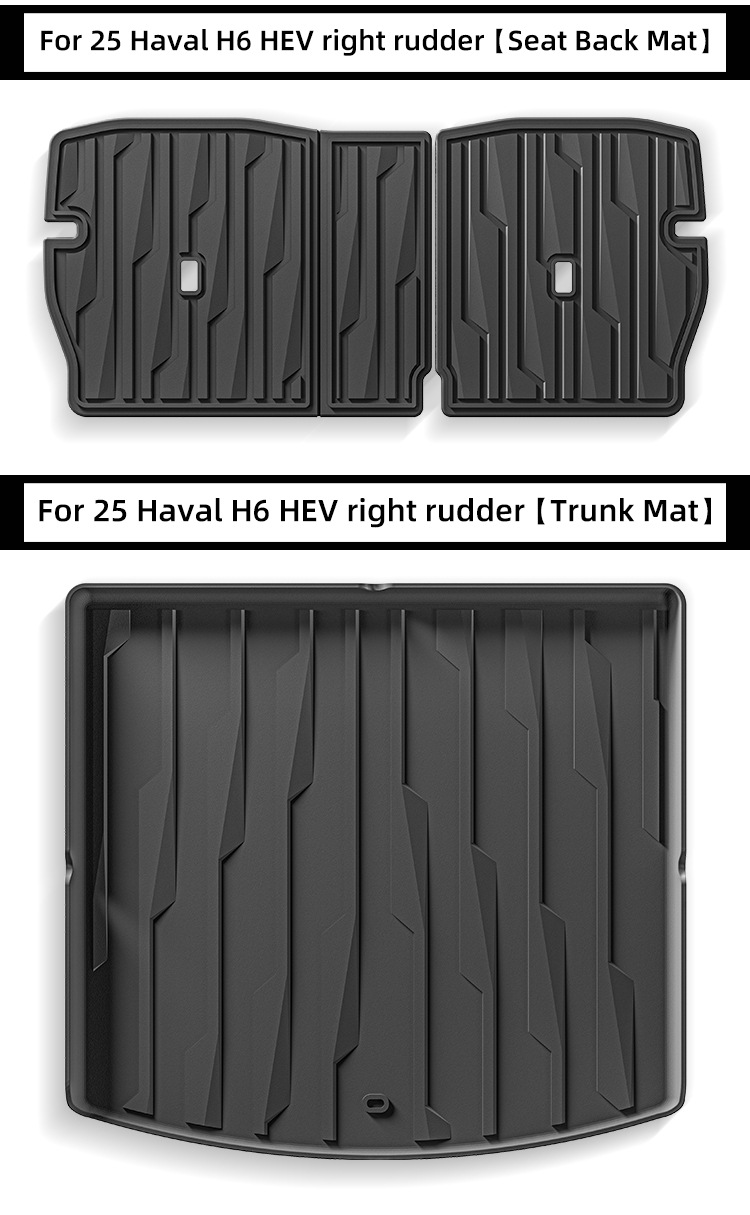 Suitable for 23-25 Models of Haval H6 Hev Right-Hand Drive Cars, Custom-Made Full Tpe Floor Mats, Exclusively for Cross-Border Supply
