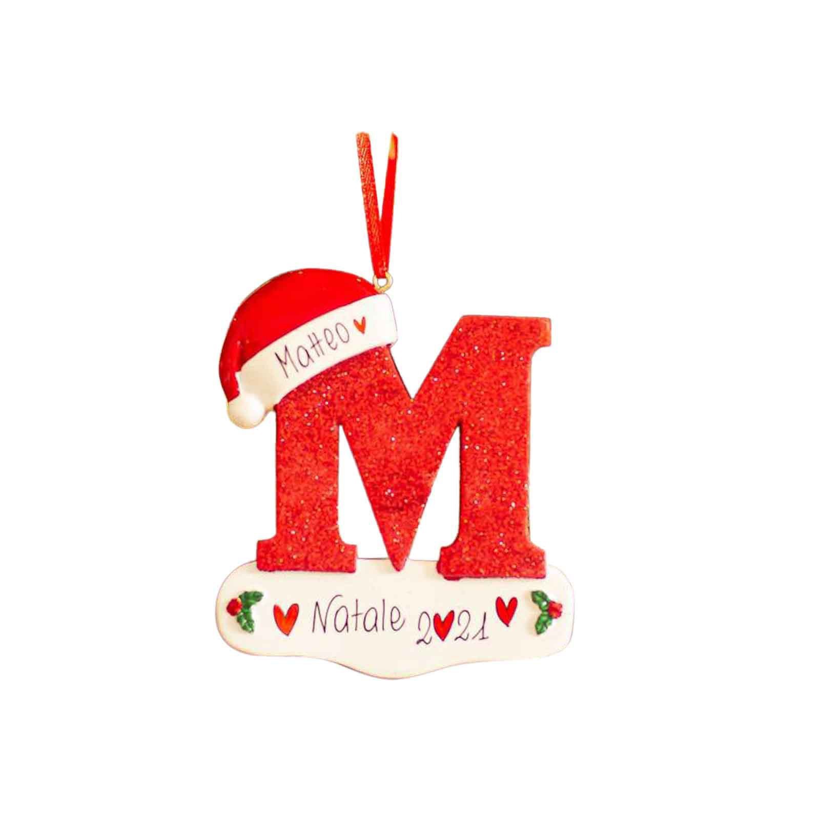 2023 personalizado DIY nombre decoración de Navidad colgante de madera letra colgante de Navidad colgante ornamento image 18