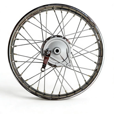 Motorcycle wheel hub – Retro Wheel Front and