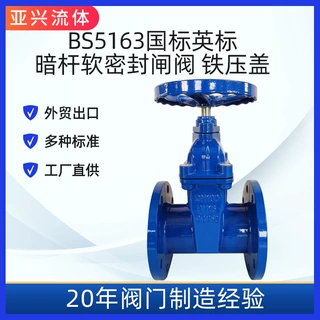 BS5163 英标法兰闸阀 铸铁软密封闸阀  手动阀门实力厂家