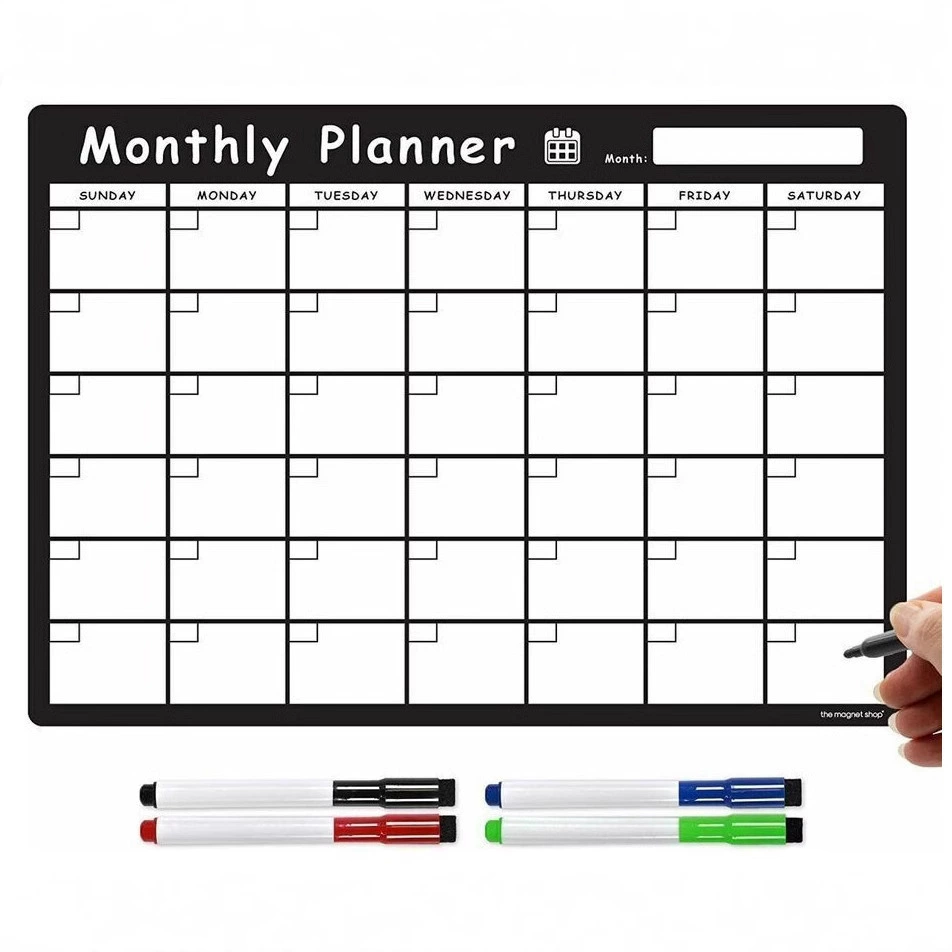 Чжоу Юэ Расписание наклейки на холодильник стираемые A3 мягкие Магнитные памятки доска для записей мягкая доска наклейки на холодильник